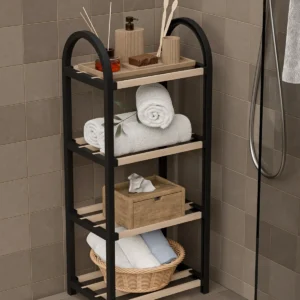 Estantería de Zapatos de Madera Maciza