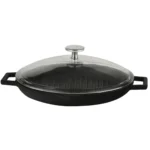 Sartén Parrilla con Tapa de Vidrio
