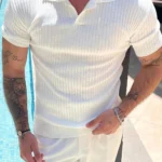 Camiseta de Punto de Verano con Rayas