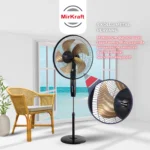 FS-M5018 Ventilador de Pie Manual de 18” con Aspas Metálicas