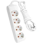 Enchufe con toma de tierra y cable de 3 metros