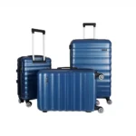Scadel Juego de 3 Maletas Azules con Báscula Incorporada